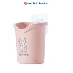 Cốc dán tường tiện ích, cốc để bàn chải, kem đánh răng dán tường 6370 Nhựa Việt Nhật Shop