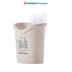 Cốc dán tường tiện ích, cốc để bàn chải, kem đánh răng dán tường 6370 Nhựa Việt Nhật Shop