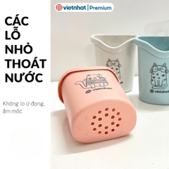 Cốc dán tường tiện ích, cốc để bàn chải, kem đánh răng dán tường 6370 Nhựa Việt Nhật Shop