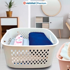 Giỏ đựng đồ đa năng có quai xách, giỏ caro 3372/3373 Nhựa Việt Nhật Shop
