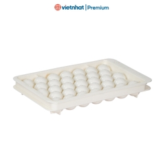 Khay làm đá viên tròn, vỉ đá tròn 15 viên có nắp đậy V6978 Nhựa Việt Nhật Shop.
