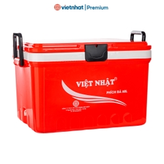 Thùng đựng đá, phích đá vuông 60L giữ nhiệt có bánh xe tiện lợi P3960 Nhựa Việt Nhật Shop