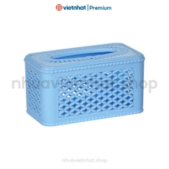 Hộp đựng giấy ăn, hộp giấy đa năng, hộp giấy mây H2734 Nhựa Việt Nhật Shop