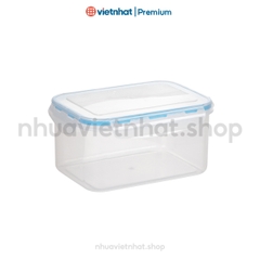 Bộ hộp lạnh chữ nhật có nắp cài, bộ B6535 Nhựa Việt Nhật Shop