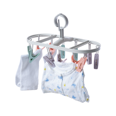 Kẹp, Mắc dù elip đa sắc 12 Kẹp quần áo nhựa, mắc áo siêu chắc, 2800 Nhựa Việt Nhật shop