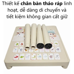 Bàn học sinh hình Vuông có in hình 1810-1 Nhựa Việt Nhật Shop