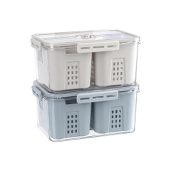 [MỚI] Hộp thực phẩm chữ nhật quai xách 2,3 ngăn Hokori 6570/6571 Nhựa Việt Nhật Shop