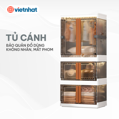 Tủ đựng đồ gấp gọn 3 tầng Tana Hokori T3886-3 Nhựa Việt Nhật Premium