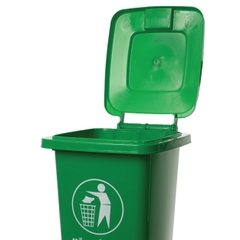 Thùng Rác Có Bánh Xe 5342 40l tiện lợi, ngăn mùi, nắp đậy kín Nhựa Việt Nhật Shop