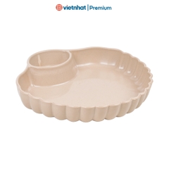Đĩa vỏ sò có ngăn đựng nước chấm Nhựa Việt Nhật D1287 Nhựa Việt Nhật Premium