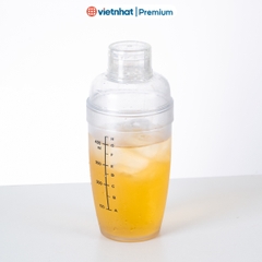 Bình lắc Shaker pha chế nhựa chia vạch đen Việt Nhật BPC 0101/0102/0103 Nhựa Việt Nhật Premium