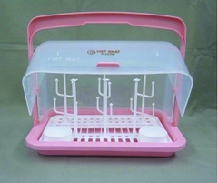 Khay úp bình sữa có nắp đậy tiện lợi, khay úp bình đa năng K1361-1 Nhựa Việt Nhật Shop