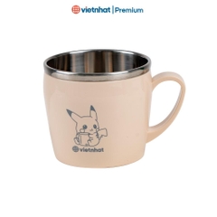 Cốc, ly inox ăn dặm giữ nhiệt cho bé 200ml C6351 Nhựa Việt Nhật Shop