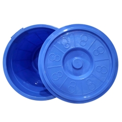 Thùng nhựa nắp tròn truyền thống 120L siêu bền 5380 Nhựa Việt Nhật Shop