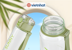 Bình đựng nước Sunny 680ml có lọc cao cấp Hokori B0085 Nhựa Việt Nhật Shop