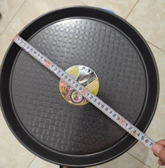Khay tròn hàn quốc, khay tròn caro, khay nhựa chống trượt bê đồ K5655 Nhựa Việt Nhật Shop