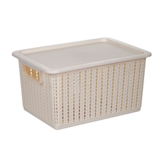 Bộ 3 rổ nhựa có nắp đựng đồ đa năng, rổ nắp Việt Nhật Shop 3386/3387/3388