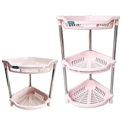 Kệ nhựa, kệ tam giác trung 2 tầng, 3 tầng nhỏ gọn K5536 Nhựa Việt Nhật Shop