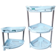 Kệ nhựa, kệ tam giác trung 2 tầng, 3 tầng nhỏ gọn K5536 Nhựa Việt Nhật Shop