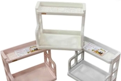 Kệ gia vị chữ H, kệ nhựa đựng gia vị 2 tầng, kệ gia vị K5566 Nhựa Việt Nhật Shop