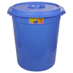 Thùng nhựa nắp tròn truyền thống 120L siêu bền 5380 Nhựa Việt Nhật Shop