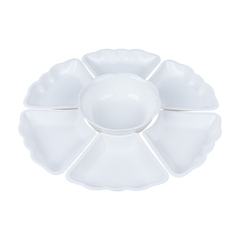 Bộ bát đĩa hoa mặt trời bé, bộ bát đĩa 7 món đa năng B6811 Nhựa Việt Nhật Shop