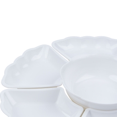 Bộ bát đĩa hoa mặt trời bé, bộ bát đĩa 7 món đa năng B6811 Nhựa Việt Nhật Shop