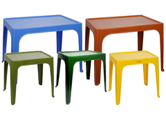 Bàn vuông to để vỉa hè đa sắc màu 1805 Nhựa Việt Nhật Shop