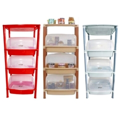 Kệ chén bát có nắp đậy kín, kệ nắp đa năng Việt Nhật K5552 Nhựa Việt Nhật shop