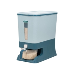 Thùng đựng gạo tiện ích 10kg có ca đong cao cấp Hokori 5338 Nhựa Việt Nhật Shop