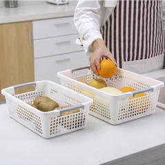 Rổ nhựa, khay nhựa, rổ chữ nhật đa năng có quai cầm 3596/97/98 RCN Nhựa Việt Nhật Shop