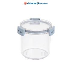 Hộp đựng thực phẩm đồ khô dáng tròn Hokori HKTH 6593/6594/6595 Nhựa Việt Nhật Premium