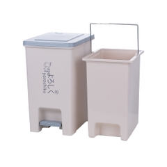 Thùng Rác vuông có Bật nắp đậy, Đựng Rác tiện lợi đủ size cao cấp Hokori 8061/8062/8063 Nhựa Việt Nhật Shop