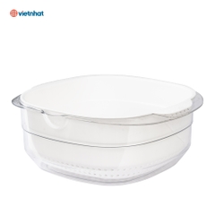 Bộ chậu rổ 2 lớp cao cấp Hokori tiện dụng 2338/2339 Nhựa Việt Nhật Shop