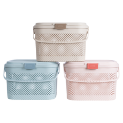 Giỏ, làn HKR 2610 dùng đi sinh có nắp  Nhựa Việt Nhật Shop