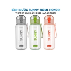 Bình đựng nước Sunny 680ml có lọc cao cấp Hokori B0085 Nhựa Việt Nhật Shop