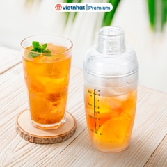 Bình lắc Shaker pha chế nhựa chia vạch đen Việt Nhật BPC 0101/0102/0103 Nhựa Việt Nhật Premium