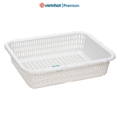 Rổ vuông nhựa đốt trúc 4 size dùng đựng đồ R3536 Nhựa Việt Nhật Shop
