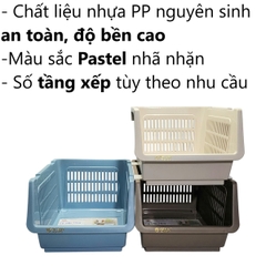 KỆ XẾP TẦNG 5569 văn phòng để bàn đa năng, tiện lợi 5569 Nhựa Việt Nhật shop
