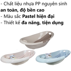 Chậu tắm phi thuyền Hokori cho bé sơ sinh 2202 Nhựa Việt Nhật Shop
