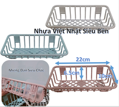 Khay dán tường caro, Kệ nhựa đựng đồ gia vị, rửa bát, nhà tắm tiện lợi Nhựa Việt Nhật K5700 Nhựa Việt Nhật Premium
