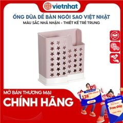 Hộp Đũa, Ống đựng đũa thìa hình sao có 2 ngăn tiện lợi Nhà Bếp O2772 Nhựa Việt Nhật Shop