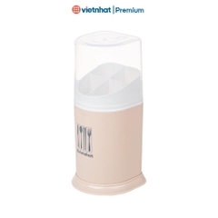 Hộp Đũa, Ống đựng đũa có nắp sạch sẽ, Nhà Bếp  4 ngăn Nhật O2719 Nhựa Việt Nhật Shop
