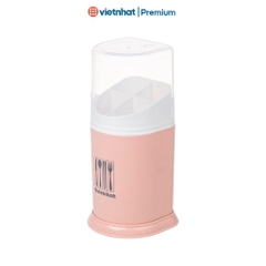 Hộp Đũa, Ống đựng đũa có nắp sạch sẽ, Nhà Bếp  4 ngăn Nhật O2719 Nhựa Việt Nhật Shop