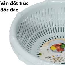 Rổ tròn đốt trúc 3T8, rổ nhựa Hokori rửa rau củ hoa quả tiện dụng R3528 Nhựa Việt Nhật Shop