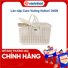 Giỏ, làn nắp mây dùng đi sinh có nắp 2608 Nhựa Việt Nhật Shop