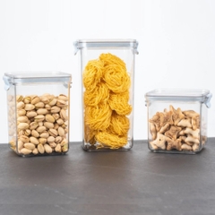 Hộp đựng thực phẩm đồ khô, có nắp cài kín cao cấp Hokori HKH 6590/6591/6592 Nhựa Việt Nhật Shop