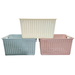 Rổ đan mây đựng đồ đa năng 3 size đựng quần áo, đồ dùng 3415 Nhựa Việt Nhật shop