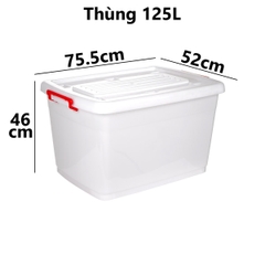 Thùng nhựa chữ Nhật 125L siêu bền 5329 Nhựa Việt Nhật Shop