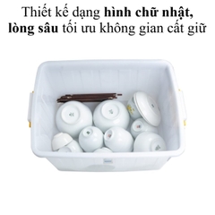 Thùng nhựa chữ Nhật 125L siêu bền 5329 Nhựa Việt Nhật Shop